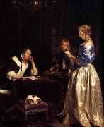 Gerard ter Borch the Younger Woman Reading a Letter oil painting reproduction